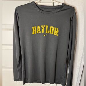 NikeFit Baylor Long Sleeve Shirt - Gray and Yellow